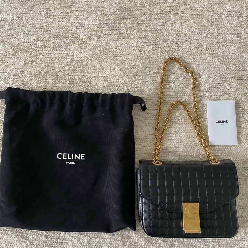 Celine small quilted C bag